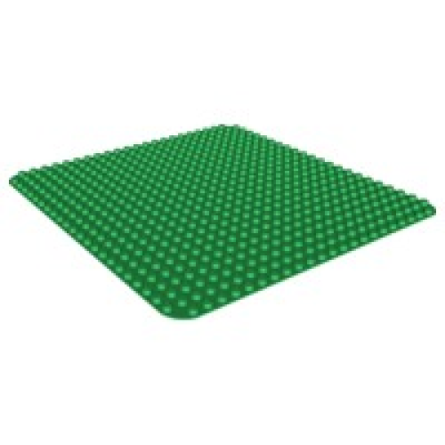 Деталь LEGO 353 Duplo, Baseplate 24 x 24 - Green