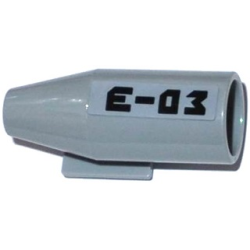 Engine, Smooth Large, 2 x 2 Thin Top Plate with 'E-03' Pattern Model Right (Sticker) - Set 60093 Engine, Smooth Large, 2 x 2 Thin Top Plate with 'E-03' Pattern Model Right (Sticker) - Set 60093