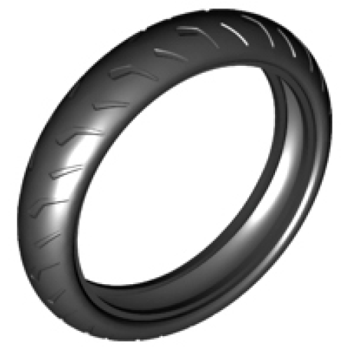 Деталь LEGO 71721 Tire 132.6mm D. x 27mm Motorcycle Racing Tread Narrow