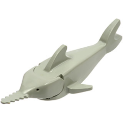 Sawfish with Debossed Eyes - Light Gray