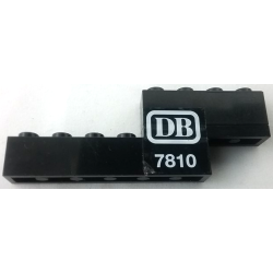 Stickered Assembly 8 x 1 x 2 1/3 with White 'DB 7810' Pattern Model Left Side (Sticker) - Set 7810 - 1 Plate 1 x 4, 1 Brick 1 x 4, 1 Brick 1 x 6 Stickered Assembly 8 x 1 x 2 1/3 with White 'DB 7810' Pattern Model Left Side (Sticker) - Set 7810 - 1 Plate 1 x 4, 1 Brick 1 x 4, 1 Brick 1 x 6