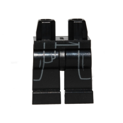 Hips and Legs with SW Sith Robe Coattails with Belt Outline Pattern Hips and Legs with SW Sith Robe Coattails with Belt Outline Pattern