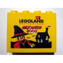 Brick 2 x 4 x 3 with Legoland Deutschland Halloween 2009 Pattern