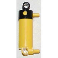 Pneumatic Cylinder with 2 Inlets and Rounded End Medium (48mm) - Yellow Pneumatic Cylinder with 2 Inlets and Rounded End Medium (48mm) - Yellow