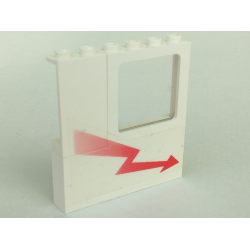 Stickered Assembly 6 x 1 x 5 with Red Arrow Pattern Model Right Side (Sticker) - Set 5561 - 2 Brick 1 x 6, 1 Panel 1 x 2 x 3, 1 Window 1 x 4 x 3 Stickered Assembly 6 x 1 x 5 with Red Arrow Pattern Model Right Side (Sticker) - Set 5561 - 2 Brick 1 x 6, 1 Panel 1 x 2 x 3, 1 Window 1 x 4 x 3