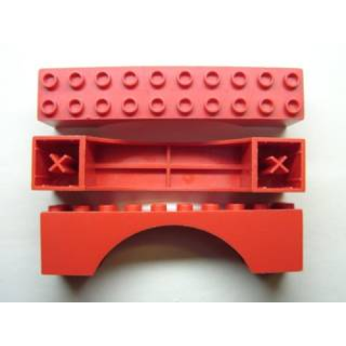 Деталь LEGO archmiA Minitalia Arch 2 x 10 x 2 with Bottom X Support