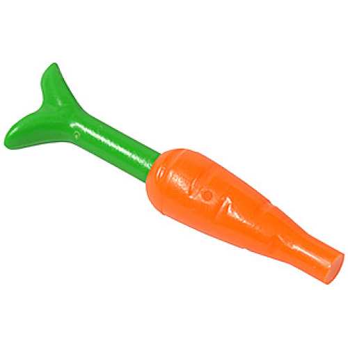 Деталь LEGO 33172c01 Carrot with Bright Green Top (33172 / 33183) - Orange