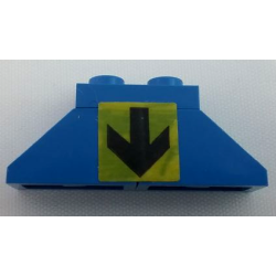Stickered Assembly 4 x 1 x 1 1/3 with Black Down Arrow on Yellow Background Pattern (Sticker) - Set 6383 - 1 Plate 1 x 2, 2 Slope 45 2 x 1 Stickered Assembly 4 x 1 x 1 1/3 with Black Down Arrow on Yellow Background Pattern (Sticker) - Set 6383 - 1 Plate 1 x 2, 2 Slope 45 2 x 1
