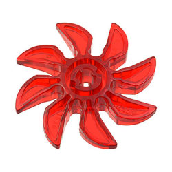 Propeller 8 Blade 5 Diameter - Trans-Red Propeller 8 Blade 5 Diameter - Trans-Red