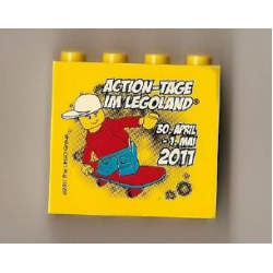 Brick 2 x 4 x 3 with Action-Tage im Legoland 30. April - 1. Mai 2011 Pattern