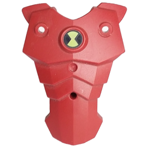 Деталь LEGO 87843pb01 Large Figure Torso Cover with Ben 10 Omnitrix Pattern