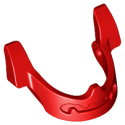 Minifigure, Visor Chin Guard - Red