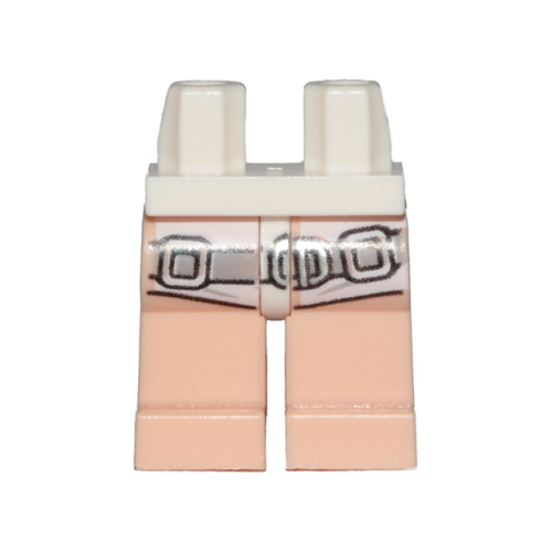 Деталь LEGO 970c90pb14 Hips and Light Nougat Legs with SW Luke Bacta Tank Pattern 2