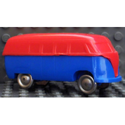 HO Scale, VW Window Van with Blue Base - Completely Colored Top