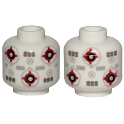 Minifigure, Head without Face with SW Marksman-H Training Remote Droid Pattern