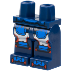 Hips and Legs with Silver Armor, Red Trim, Blue Belt, Panels, Knee Pads and Shoe Tips Pattern Hips and Legs with Silver Armor, Red Trim, Blue Belt, Panels, Knee Pads and Shoe Tips Pattern