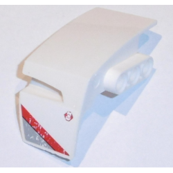 Technic, Panel Car Mudguard Right with Light Bluish Gray and Red Stripes Pattern (Sticker) - Set 31313 Technic, Panel Car Mudguard Right with Light Bluish Gray and Red Stripes Pattern (Sticker) - Set 31313