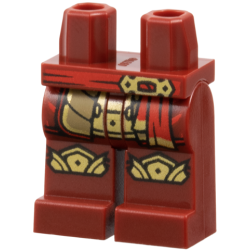 Hips and Legs with Red Sash, Gold Buckle, Armor and Knee Pads Pattern Hips and Legs with Red Sash, Gold Buckle, Armor and Knee Pads Pattern