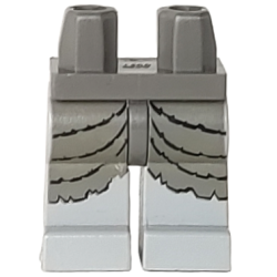 Hips and Light Gray Legs with Dark Gray Mummy Wrappings Pattern Hips and Light Gray Legs with Dark Gray Mummy Wrappings Pattern