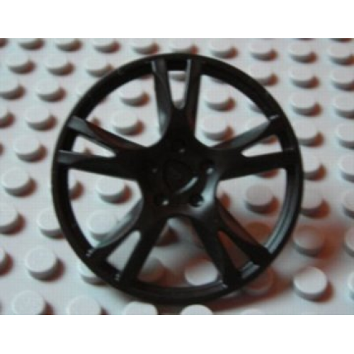 Деталь LEGO 85969 Wheel Cover 5 Spoke Thick - for Wheel 56145 - Black