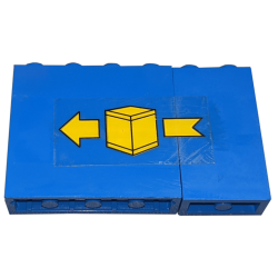 Stickered Assembly 6 x 1 x 3 with Yellow Box and Arrow Pattern Model Right Side (Sticker) - Set 6361 - 1 Panel 1 x 4 x 3 - Solid Studs, 1 Panel 1 x 2 x 3 - Solid Studs Stickered Assembly 6 x 1 x 3 with Yellow Box and Arrow Pattern Model Right Side (Sticker) - Set 6361 - 1 Panel 1 x 4 x 3 - Solid Studs, 1 Panel 1 x 2 x 3 - Solid Studs