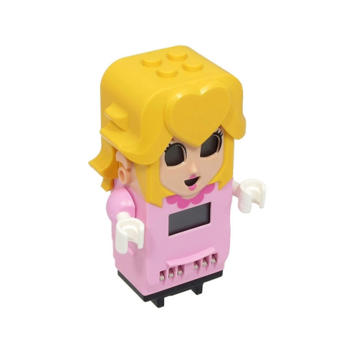 Деталь LEGO 58272c01pb01 Figure Base Peach with 4 Top Studs and LCD Screens for Eyes and Chest