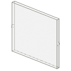 Glass for Window 1 x 4 x 3 - Trans-Clear