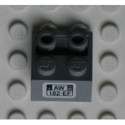 Slope, Inverted 45 2 x 2 with Flat Bottom Pin with 'AW 182-EF' Pattern (Sticker) - Set 8654