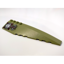 Wedge 12 x 3 Right with Armor, Hatch and Vents Pattern (Sticker) - Set 70164