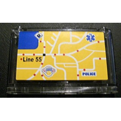 Windscreen 1 x 6 x 3 with City Map Pattern (Sticker) - Set 8404