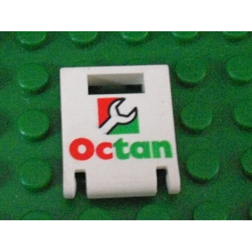 Деталь LEGO 4346pb11 Container, Box 2 x 2 x 2 Door with Slot with Octan Pattern