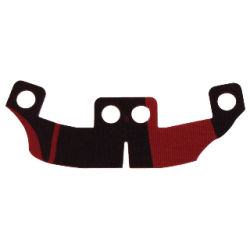 Minifigure Skirt Cloth Hakama with Dark Red Stripes Pattern