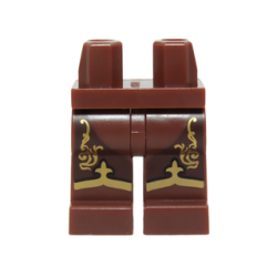 Hips and Legs with Ornate Gold Scrolls, Band, and Fleur-de-lis Pattern Hips and Legs with Ornate Gold Scrolls, Band, and Fleur-de-lis Pattern