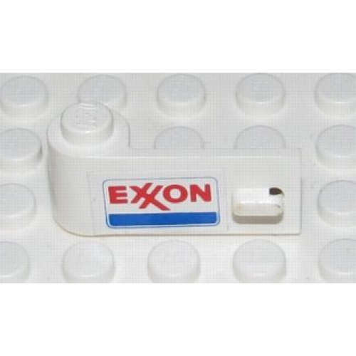 Деталь LEGO 3822pb017 Door 1 x 3 x 1 Left with Exxon Logo Pattern (Sticker) - Set 6696