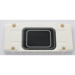 Technic, Panel Plate 5 x 11 x 1 with Black Rectangle with Rounded Corners and 2 Silver Stripes Pattern (Sticker) - Set 42043