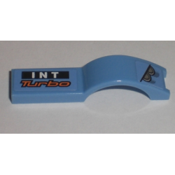 Vehicle, Mudguard 1 x 4 1/2 with Headlights and 'INT Turbo' Pattern Model Right Side (Stickers) - Set 8193