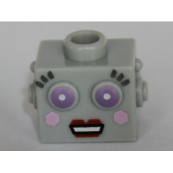 Minifigure, Head, Modified Robot Female Pattern