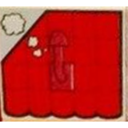 Деталь LEGO 2756pb473 Duplo, Tile 2 x 2 x 1 with Farmhouse Mosaic Picture 01 Pattern