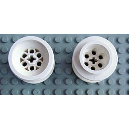 Деталь LEGO 6580a Wheel 43.2 x 28 Balloon Small with Axle Hole (+ Shape)