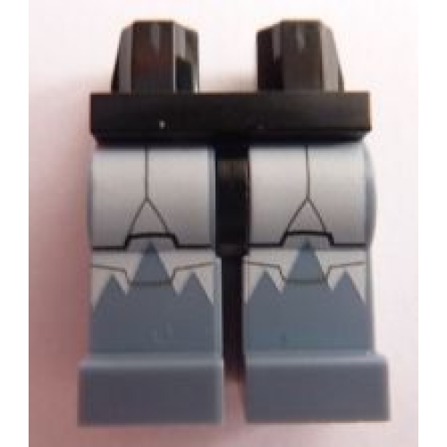 Деталь LEGO 970c55pb02 Hips and Sand Blue Legs with SW Wolfpack Clone Trooper Pattern