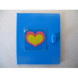 Homemaker Cupboard Door 4 x 4 with Pink and Yellow Heart Pattern (Sticker) - Set 272