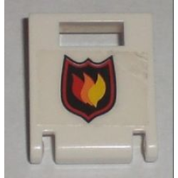 Container, Box 2 x 2 x 2 Door with Slot with City Fire Logo Badge on Transparent Background Pattern (Sticker) - Set 7238 Container, Box 2 x 2 x 2 Door with Slot with City Fire Logo Badge on Transparent Background Pattern (Sticker) - Set 7238