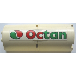 Stickered Assembly 4 x 2 x 8 with Octan Logo Pattern Model Right Side (Sticker) - Set 6562 - 2 Cylinder Half 2 x 4 x 4
