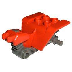 Tricycle Body Top with Dark Gray Chassis (30187 / 30188) - Red Tricycle Body Top with Dark Gray Chassis (30187 / 30188) - Red