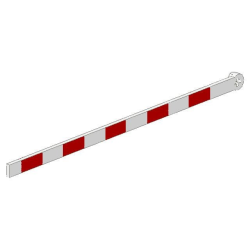 Train Level Crossing Gate Type 2, Crossbar with Red Stripes Pattern