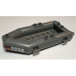 Boat, Rubber Raft, Small with Fire Logo Badge and White '7239' Pattern on Both Sides (Stickers) - Set 7239 Boat, Rubber Raft, Small with Fire Logo Badge and White '7239' Pattern on Both Sides (Stickers) - Set 7239