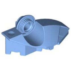 Large Figure Foot with Rotation Joint Ball Half Vertical - Medium Blue Large Figure Foot with Rotation Joint Ball Half Vertical - Medium Blue