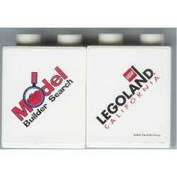 Duplo, Brick 1 x 2 x 2 with Model Builder Search Pattern (Stickered) Duplo, Brick 1 x 2 x 2 with Model Builder Search Pattern (Stickered)