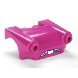 Vehicle, Mudguard 3 x 4 with Headlights, Flat Fenders and License Plate Pattern Vehicle, Mudguard 3 x 4 with Headlights, Flat Fenders and License Plate Pattern