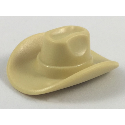 Деталь LEGO 15424 Minifigure, Headgear Hat, Cowboy Large Brim - Tan